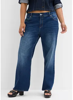 Jeans straight, vita media, bonprix