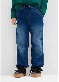 Jeans in felpa con elastico in vita regular fit, straight, bonprix