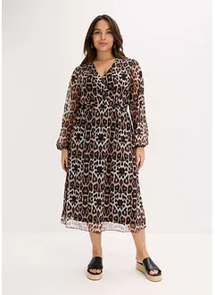Abito midi in morbido mesh, bonprix