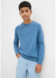Maglione in filato fine di puro cotone, bonprix