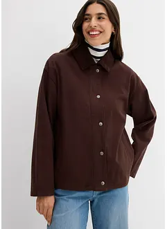 Giacca in twill con colletto in velluto, bonprix