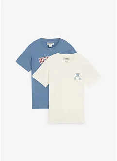 T-shirt in puro cotone biologico (pacco da 2), bonprix