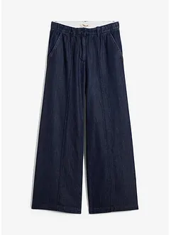 Jeans wide leg super soft, vita alta, bonprix
