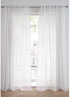 Tenda trasparente a righe (pacco da 1), bonprix