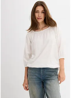 Maglia in cotone biologico con scollo quadrato, bonprix