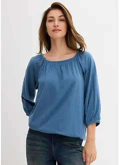 Maglia in cotone biologico con scollo quadrato, bonprix