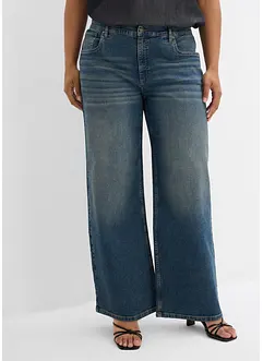 Jeans wide leg a vita alta, bonprix