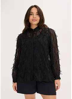 Blusa con lavorazione a frange, bonprix