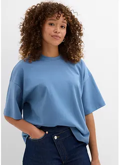 Maxi maglia corta in puro cotone biologico pesante, bonprix