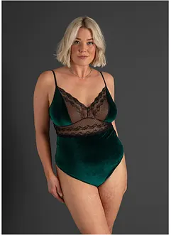 Body ouvert in velluto, bonprix