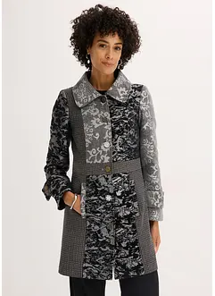 Cappotto corto dal design jacquard elaborato, bonprix