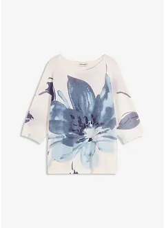 Maglione con stampa floreale, bonprix