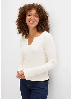 Maglia a costine con puro cotone biologico, bonprix