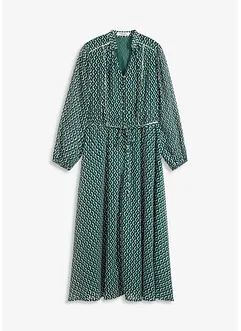 Abito di chiffon con rifiniture a contrasto, bonprix