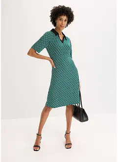 Abito midi con colletto stile polo, bonprix