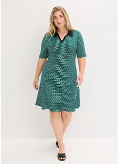 Abito midi con colletto stile polo, bonprix