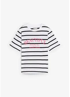 T-shirt in puro cotone a righe, bonprix