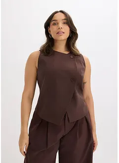 Gilet con abbottonatura asimmetrica, bonprix