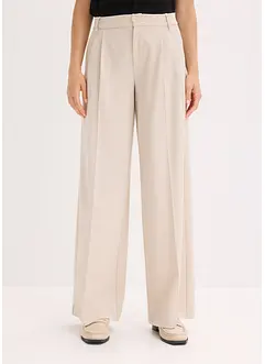 Pantaloni con pinces in misto viscosa, bonprix