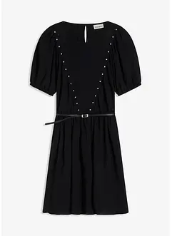 Abito con cintura e piccole borchie, bonprix