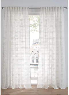 Tenda trasparente a righe (pacco da 1), bonprix