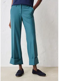 Pantaloni a zampa in misto lana, bonprix