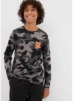 Maglia a maniche lunghe in puro cotone (pacco da 3), bonprix