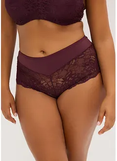 Culotte a vita alta con pizzo delicato, bonprix
