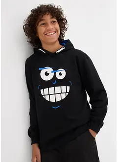 Felpa con cappuccio in puro cotone, bonprix