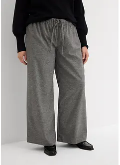 Pantaloni a palazzo in simil lana, bonprix