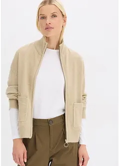 Cardigan con cerniera, bonprix