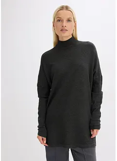 Maglione stile poncho in misto viscosa morbido, bonprix