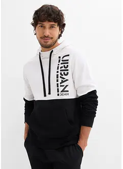 Felpa con cappuccio, slim fit, bonprix