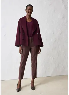Pantaloni aderenti con lana, bonprix