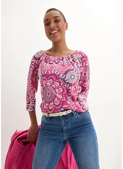 Maglia in puro cotone biologico con maniche a 3/4, bonprix