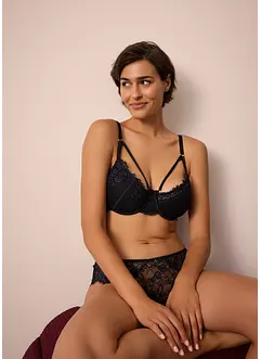 Reggiseno con coppe preformate in pizzo cigliato delicato, bonprix