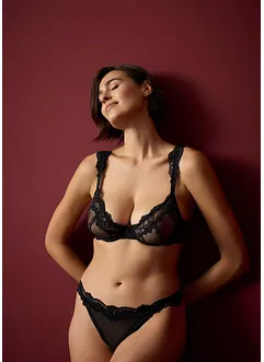 Reggiseno con ferretto in pizzo delicato, bonprix