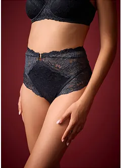 Panty a vita alta in pizzo delicato, bonprix