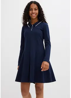 Abito svasato in maglina di puro cotone biologico, bonprix