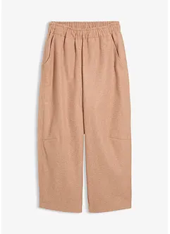 Pantaloni barrel in simil lana, bonprix