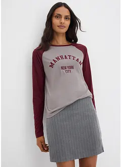 Maglia in jersey a maniche lunghe, bonprix