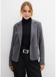 Blazer in felpa con viscosa fluente, bonprix