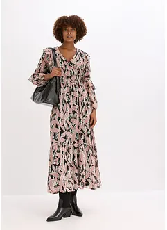 Abito di chiffon con volant, bonprix