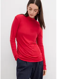 Maglia a costine con arricciatura, bonprix