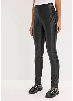 Pantaloni in similpelle di misto punto di Roma, bonprix