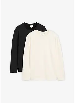 Maglietta termica a maniche lunghe, slim fit (pacco da 2), bonprix