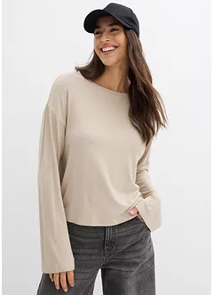T-shirt oversize in fluido misto viscosa ed elastan, bonprix
