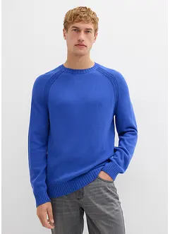 Maglione in filato fine di puro cotone riciclabile, bonprix