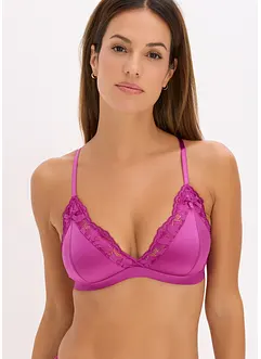 Bralette in materiale lucido, bonprix
