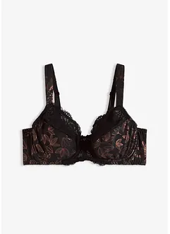 Reggiseno con ferretto e stampa lucente, bonprix